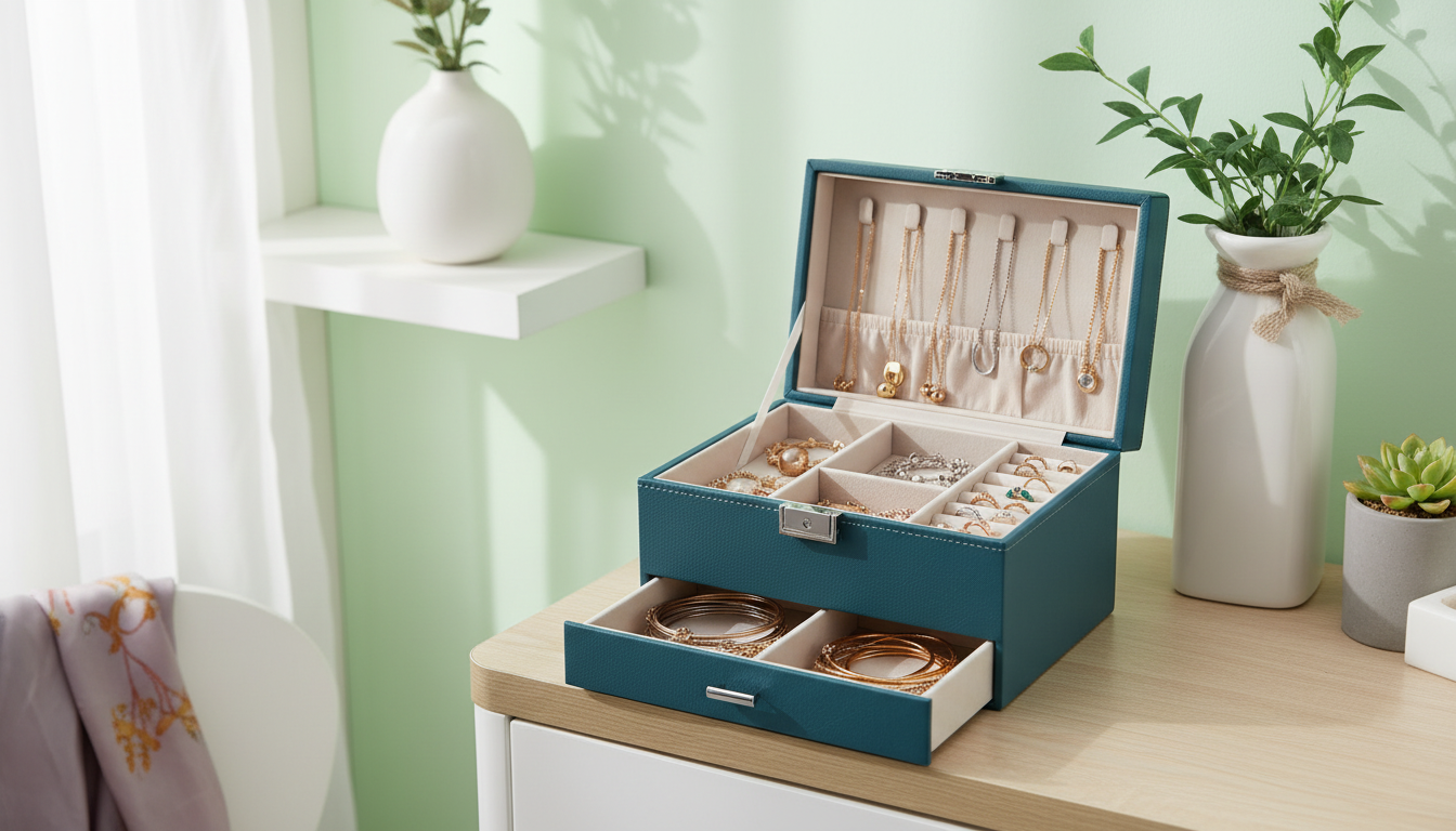 3-Layer Jewelry Box Organizer: Tangle-Free Daily Storage