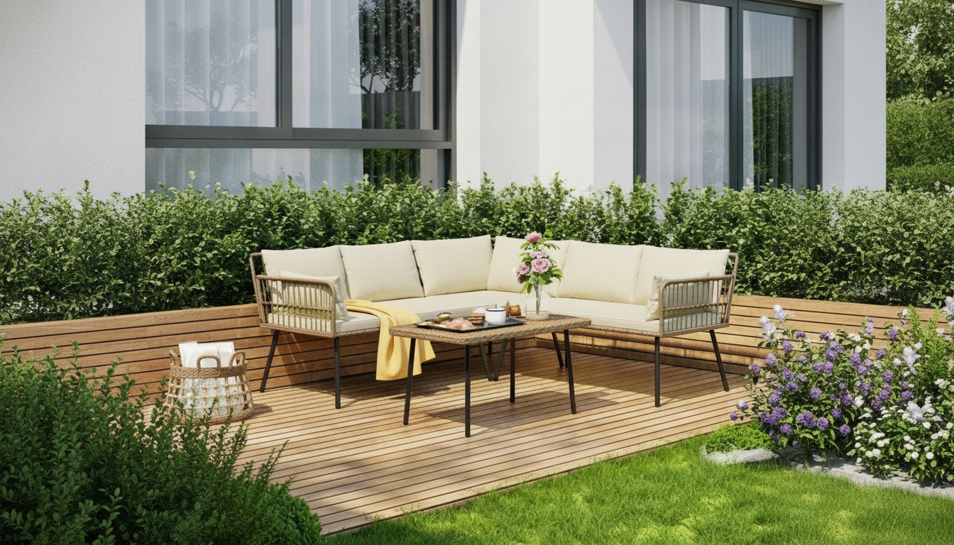4-Piece Patio Furniture Set: Layout, Comfort & Care