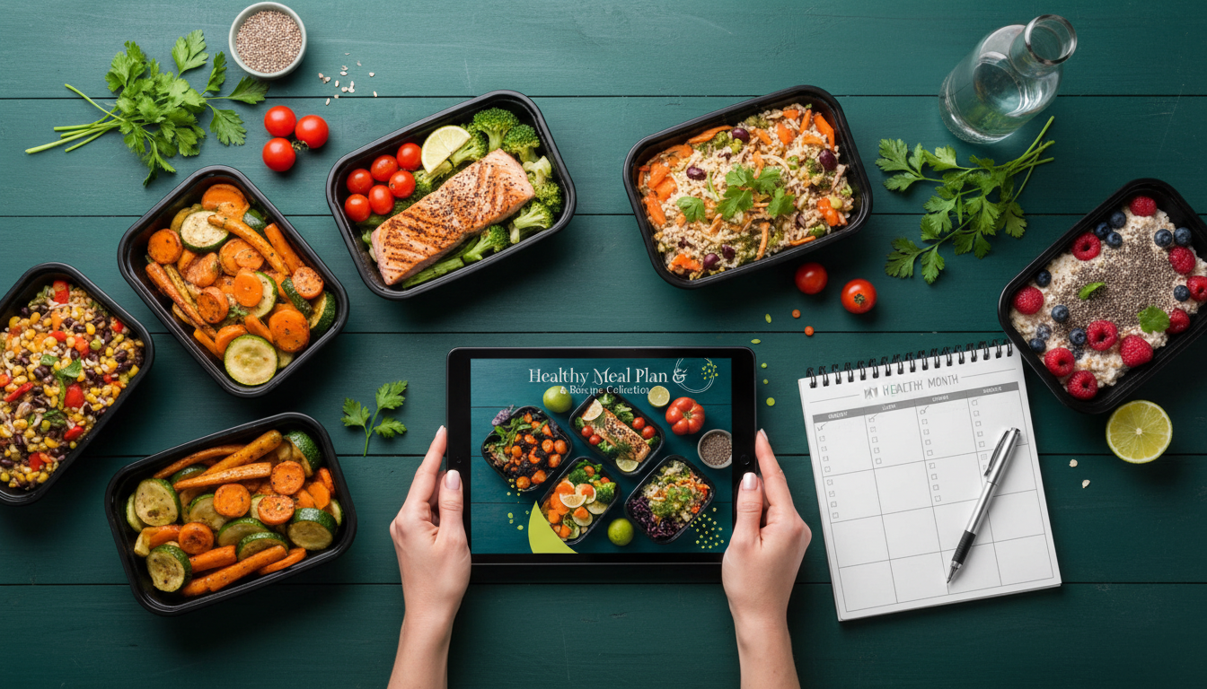 Flexible Healthy Meal Plans: 1 Week or 1 Month