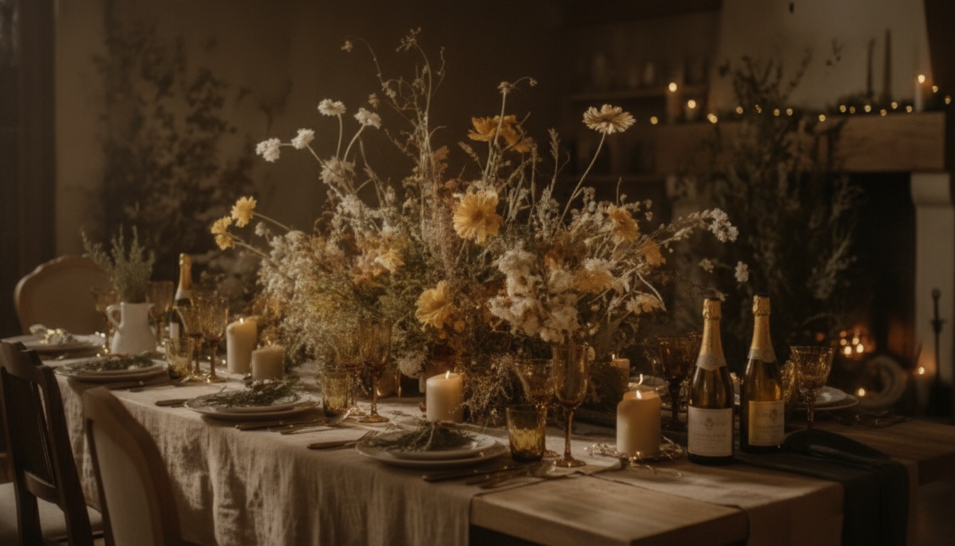 Luxury Christmas Tablescape: AI Mood Board + Checklist