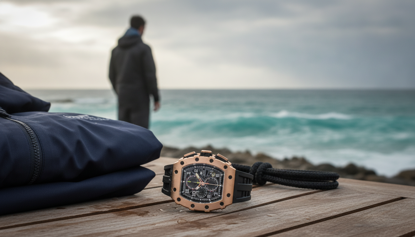 Luxury Stainless Steel Sport Watch with Waterproof Build